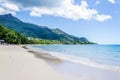 Beau Vallon beach - Mahe - Seychelles Royalty Free Stock Photo