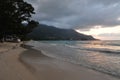 Beau vallon beach in Mahe island, Seychelles