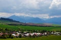 Beaufiful Slovakia moutain with storm, Rohace Tatra, Lake Liptovska Mara