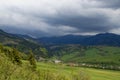 Beaufiful Slovakia moutain with storm, Rohace Tatra, Lake Liptovska Mara