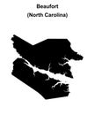 Beaufort outline map Royalty Free Stock Photo