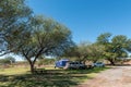 Camping at Steenbokkie Nature Reserve near Beaufort West Royalty Free Stock Photo