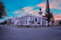 Beaufort west town`s corner of church and Donkin street with historical buildings Royalty Free Stock Photo