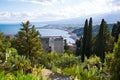 Beauiful Italian landscape, Etna volcano, Mediterranean sea. Bright summer day, Taormina, SIcily island, Italy