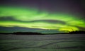 Beauitful aurora over the night sky at Chena Lakes Royalty Free Stock Photo