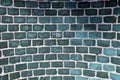 Beauitful old and weathered blue brick walls with cracks fround all over europe