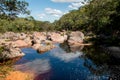 Beauitful Picturesque View of the River Ribeiro do Meio near the City of Lencois Bahia Brazil Royalty Free Stock Photo