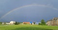 Beauitful rainbow after rain storm