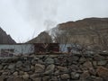 beauitufl landscape of mountains in winter season, gilgit baltistan, Pakistan Royalty Free Stock Photo