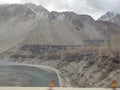 beauitufl landscape of mountains in winter season, gilgit baltistan, Pakistan Royalty Free Stock Photo