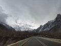 beauitufl landscape of mountains in winter season, gilgit baltistan, Pakistan Royalty Free Stock Photo