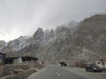 beauitufl landscape of mountains in winter season, gilgit baltistan, Pakistan Royalty Free Stock Photo