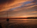 Beaulieu River sunset Royalty Free Stock Photo