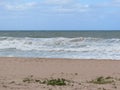 Brazilian Beach Close in Waves, Sand and Ocean