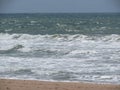 Brazilian Beach Close in Waves and Ocean