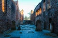 Beauly Priory sunset glow