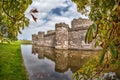 Beaumaris Castle in Anglesey, North Wales, United Kingdom, series of Walesh castles