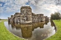 Beaumaris Castle in Anglesey, North Wales, United Kingdom, series of Walesh castles