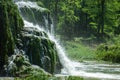 Beaumes-les-Messieurs tuffs waterfall. Arbois, Jura, France