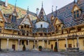 Beaune Hotel Dieu colorfu roofs Royalty Free Stock Photo