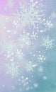 Beauteful abstract Winter tale - with cute litlle and biger Snowflakes in the Air. Suitable For All Winter Hollidays