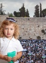 Beauteous little boy with blue eyes Royalty Free Stock Photo