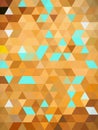 A beauteous pattern of geometric illustration of colorful triangles, squares and rectangles Royalty Free Stock Photo