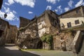 Beautfiul shot of medieval buildings of Sutri, Viterbo, Lazio