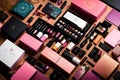 BEAUTFUL LUXURY MAKEUP BOX WITH MAKEUP SET GENERATED BY AI TOOL