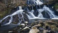 Beautful waterfall in the swedish village Rottle during spring