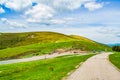 View of Troyan pass on mountain summit Central Balkan Bulgaria Royalty Free Stock Photo