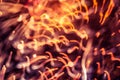 A beautiful, abstract artistic image of New Year Eve fireworks. Colorful picture with blur and lights.