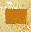 A beautiful abstract autumn banner. Royalty Free Stock Photo