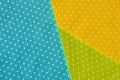 abstract background for the design. yellow, light green, blue colors with white circles. Royalty Free Stock Photo