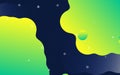 Beautiful abstract background with gradient rainbow blob. fluid. liquid. like lava lamp with white frame. Vector illustration for