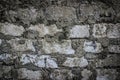 Beautiful abstract background from grungy dirty white brick wall. With remnants of paint and stains from graffiti. Urban Royalty Free Stock Photo