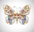 Beautiful abstract butterfly. Royalty Free Stock Photo