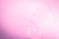 Beautiful abstract close up color pink white and purple soap bubbles background and wallpaper Royalty Free Stock Photo