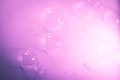 Beautiful abstract close up color pink white and purple soap bubbles background and wallpaper Royalty Free Stock Photo