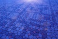 Beautiful abstract color blue pink and purple graphics tiles floor pattern background and wallpaper Royalty Free Stock Photo