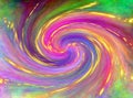 Beautiful abstract colorful background. Spiral galaxy and glitter