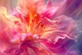 Beautiful Abstract colorful flower macro. Generate Ai Royalty Free Stock Photo