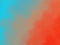 Beautiful Abstract Cyan blue and red gradient watercolor Royalty Free Stock Photo
