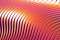 Beautiful abstract design. Background wavy lines in bright warm orange and blue colors. 3D rendering Royalty Free Stock Photo