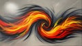 Beautiful Abstract Fire Design with Subtle Background Royalty Free Stock Photo