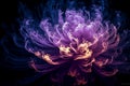 Beautiful abstract flower background. Generative AI. Royalty Free Stock Photo