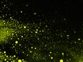 Beautiful abstract foam green bubbles on dark background and soap black bubble and detergent, yellow bubble Royalty Free Stock Photo