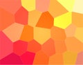 Beautiful abstract illustration of yellow, orange and red bright Gigant hexagon. Lovely background for your prints.