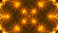 Beautiful abstract kaleidoscope - fractal golden light, 3d render backdrop, computer generating background Royalty Free Stock Photo