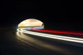 Beautiful abstract lights in a car tunnel Royalty Free Stock Photo